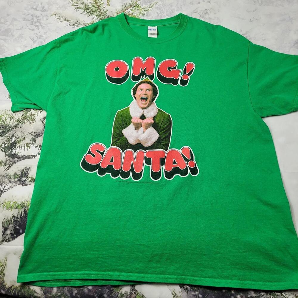 Elf omg santa t shirt XL